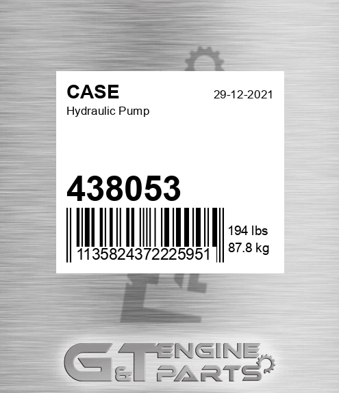 438053 Hydraulic Pump