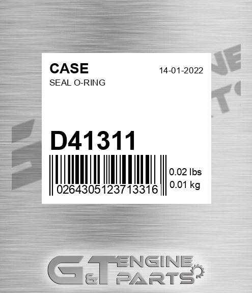D41311 Seal O-ring