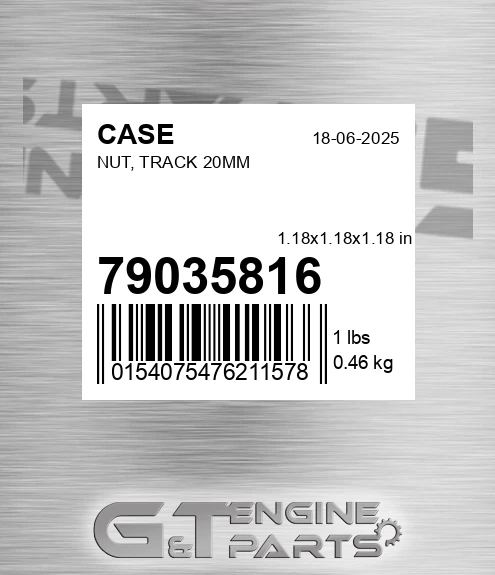 79035816 CASE Nut, Track 20mm
