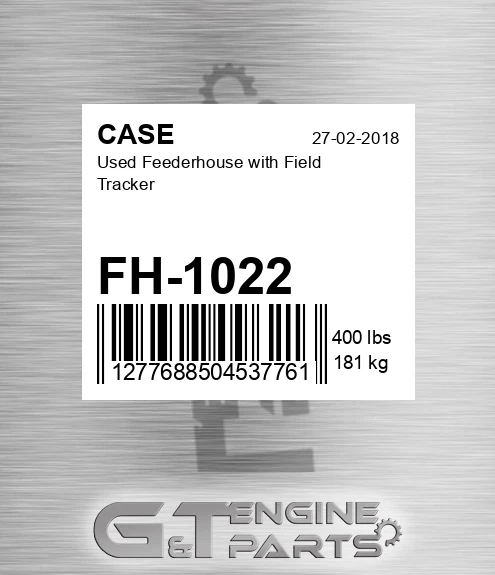 FH-1022 Used Feederhouse With Field Tracker