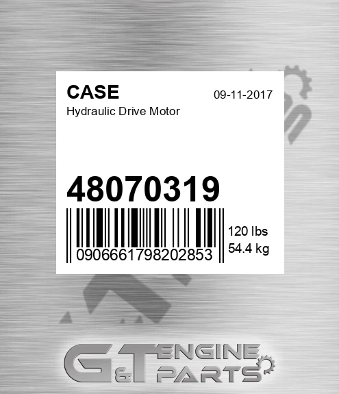 48070319 CASE Hydraulic Drive Motor