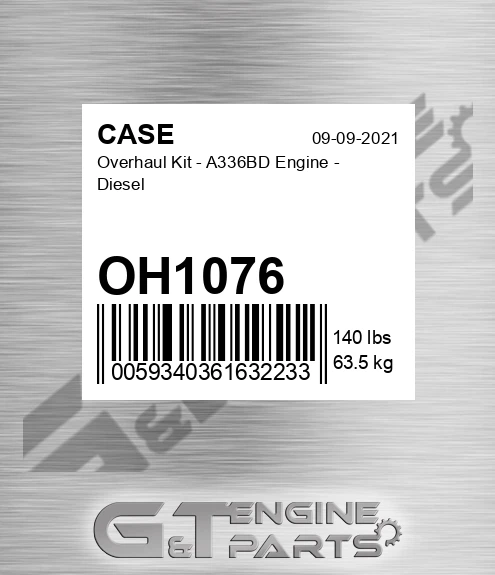 OH1076 Overhaul Kit - A336bd Engine - Diesel