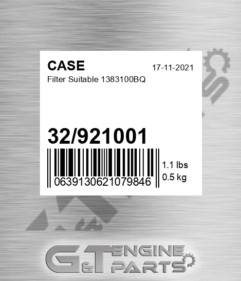 32/921001 Filter Suitable 1383100bq