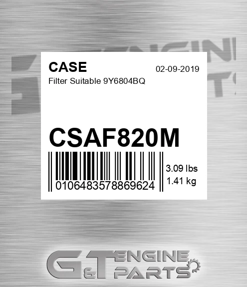 CSAF820M CASE Filter Suitable 9y6804bq