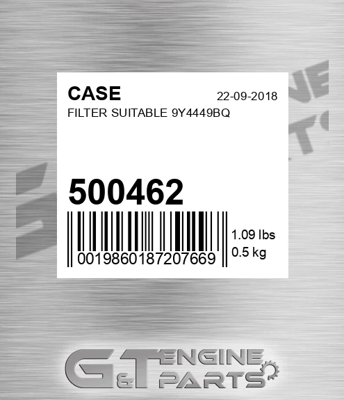500462 Filter Suitable 9y4449bq