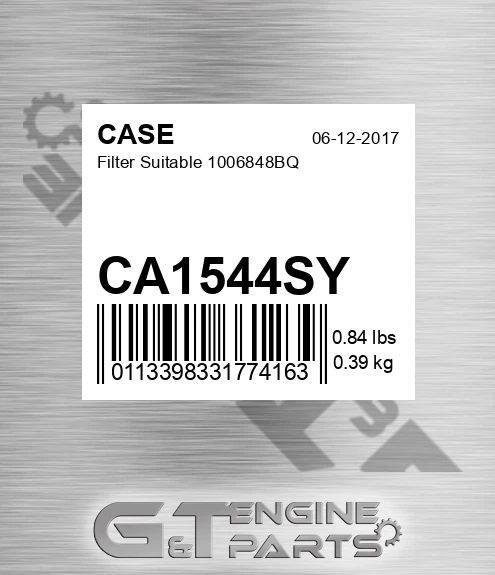 CA1544SY Filter Suitable 1006848bq