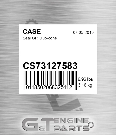 CS73127583 Seal Gp. Duo-cone for CASE
