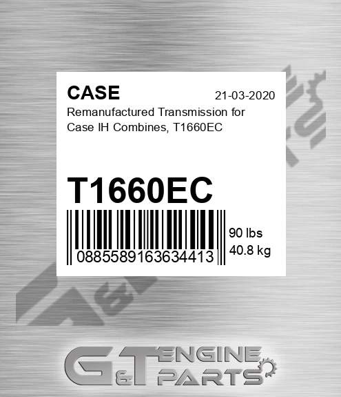 T1660EC Remanufactured Transmission For Ih Combines,