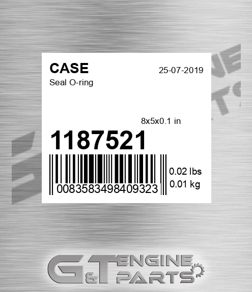 1187521 CASE Seal O-ring