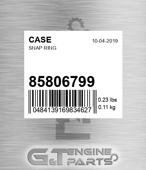 85806799 Snap Ring