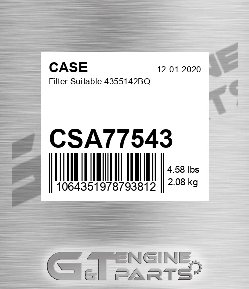 CSA77543 Filter Suitable 4355142bq