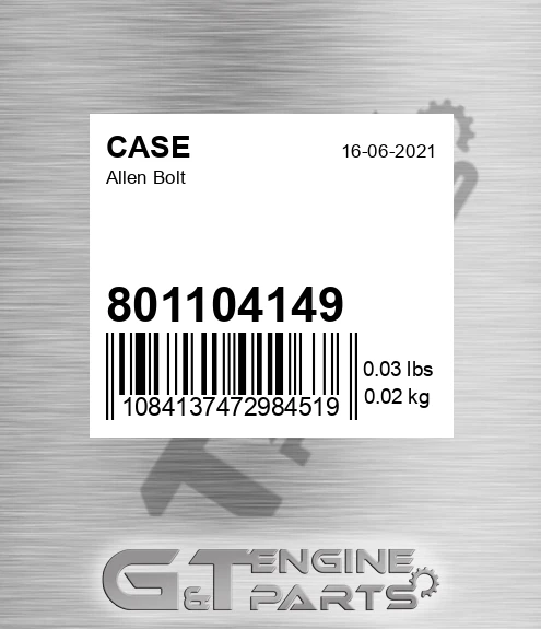 801104149 Allen Bolt