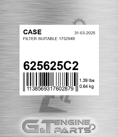 625625C2 Filter Suitable 1752949
