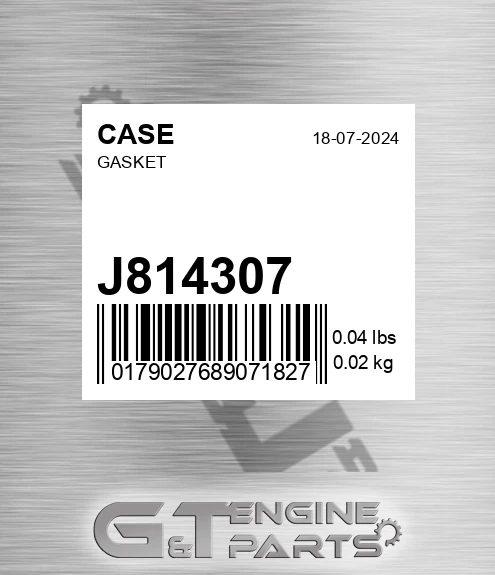 J814307 Gasket
