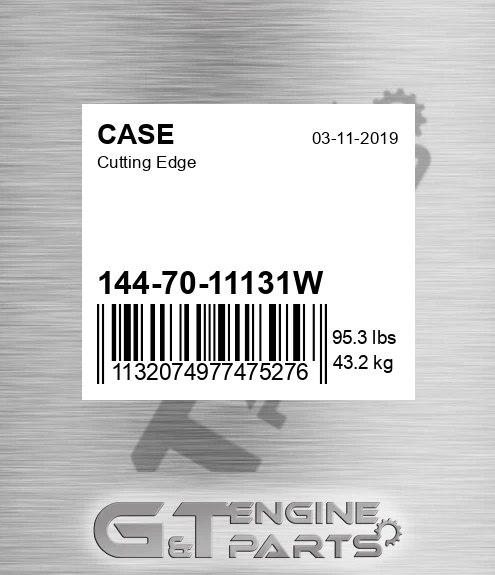 144-70-11131W Cutting Edge for CASE