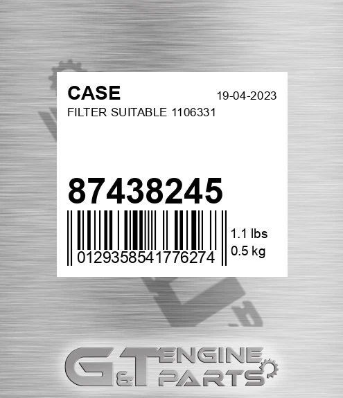 87438245 Filter Suitable 1106331