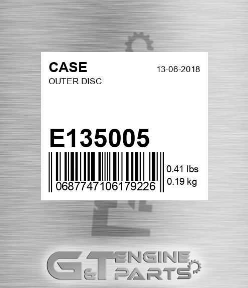 E135005 Outer Disc