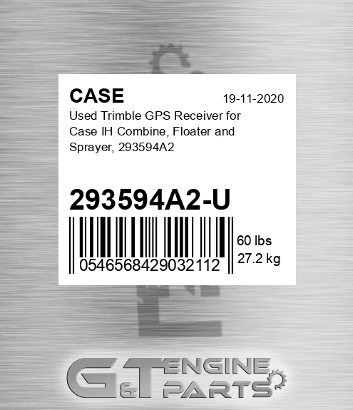 293594A2-U CASE Used Trimble Gps Receiver For Case Ih Combine, Floater And Sprayer, 293594a2
