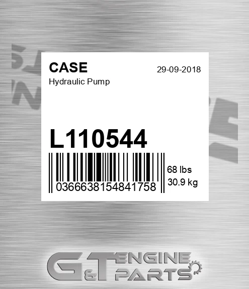 L110544 CASE Hydraulic Pump