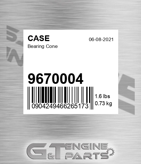 9670004 Bearing Cone