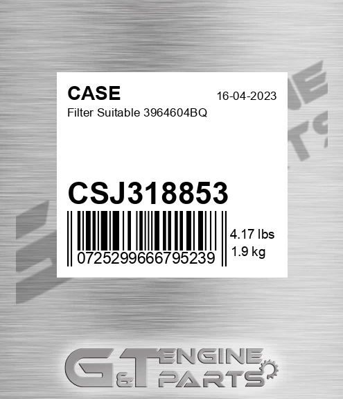 CSJ318853 Filter Suitable 3964604bq