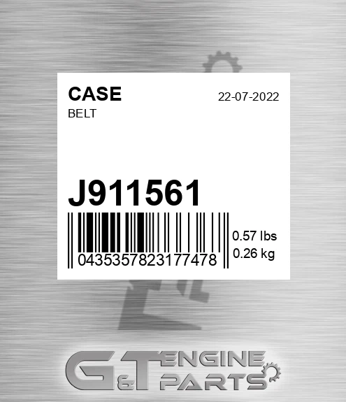 J911561 CASE Belt