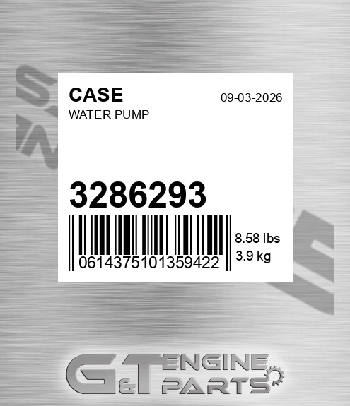 3286293 CASE Water Pump