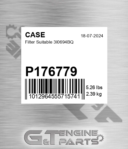 P176779 Filter Suitable 3i0694bq