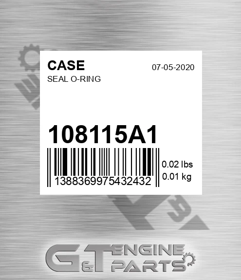 108115A1 CASE Seal O-ring