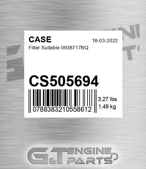 CS505694 CASE Filter Suitable 0938717bq