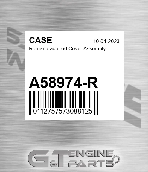 A58974-R Remanufactured Cover Assembly