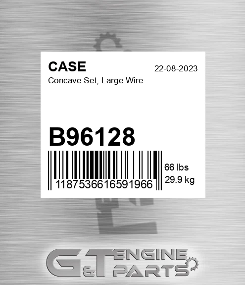 B96128 CASE Concave Set, Large Wire
