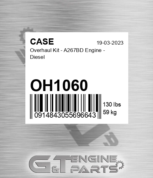 OH1060 Overhaul Kit - A267bd Engine - Diesel