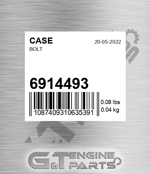 6914493 CASE Bolt