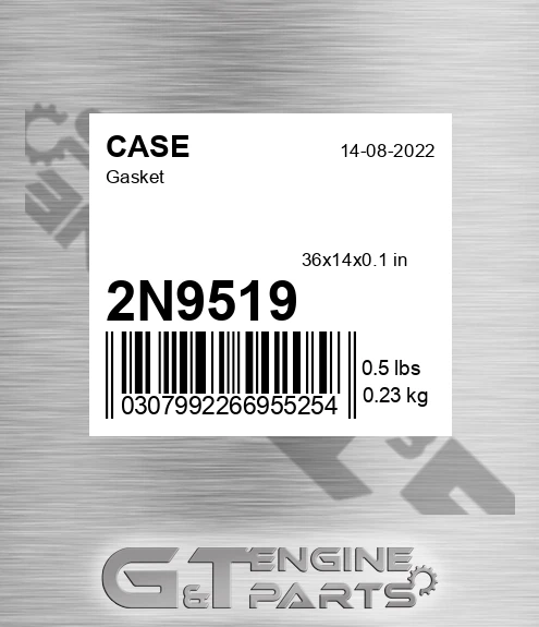 2N9519 CASE Gasket