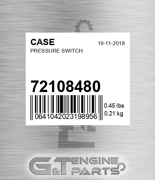 72108480 CASE Pressure Switch
