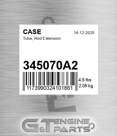 345070A2 CASE Tube, Rod Extension