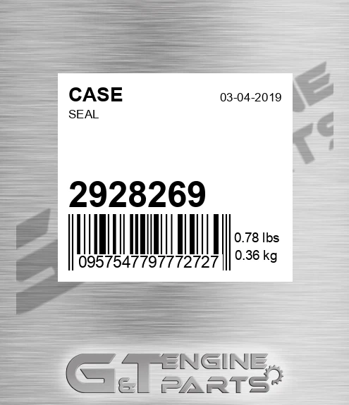 2928269 CASE Seal