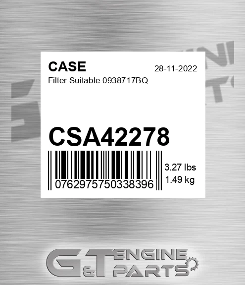 CSA42278 Filter Suitable 0938717bq