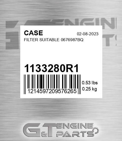 1133280R1 Filter Suitable 0676987bq