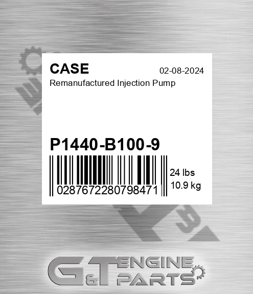 P1440-B100-9 Remanufactured Injection Pump