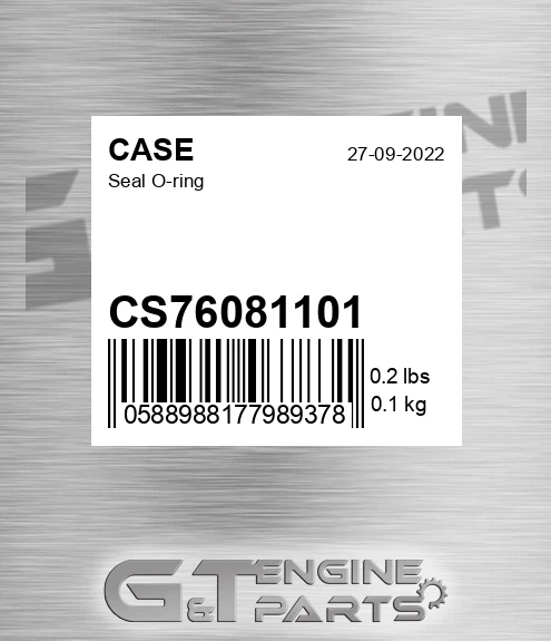 CS76081101 CASE Seal O-ring