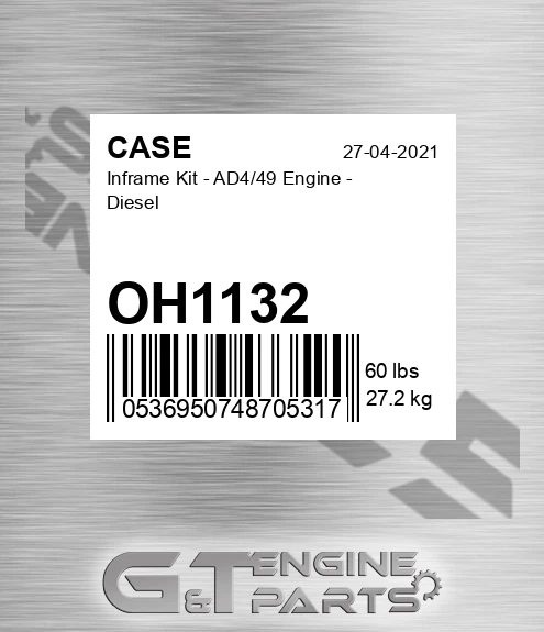 OH1132 Inframe Kit - Ad4/49 Engine - Diesel