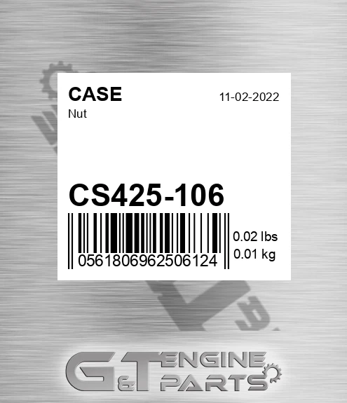 CS425-106 Nut