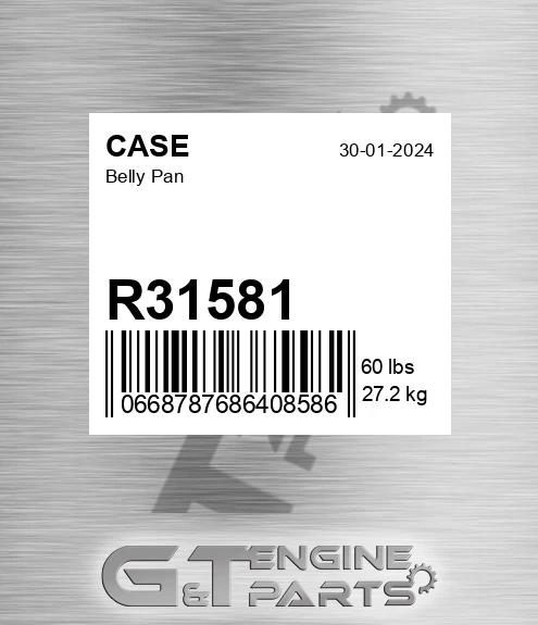 R31581 Belly Pan