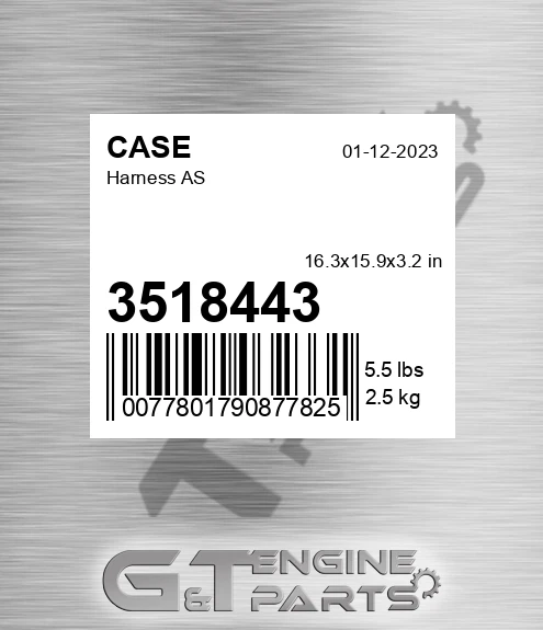 3518443 CASE Harness As