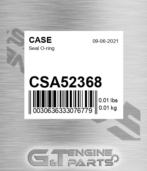 CSA52368 Seal O-ring