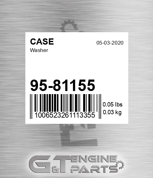 95-81155 CASE Washer