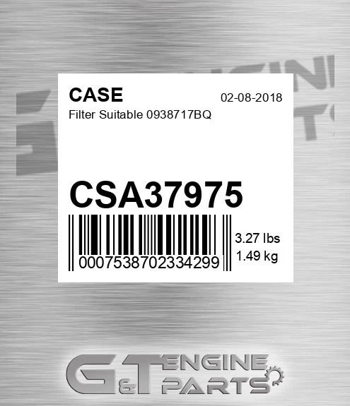 CSA37975 Filter Suitable 0938717bq