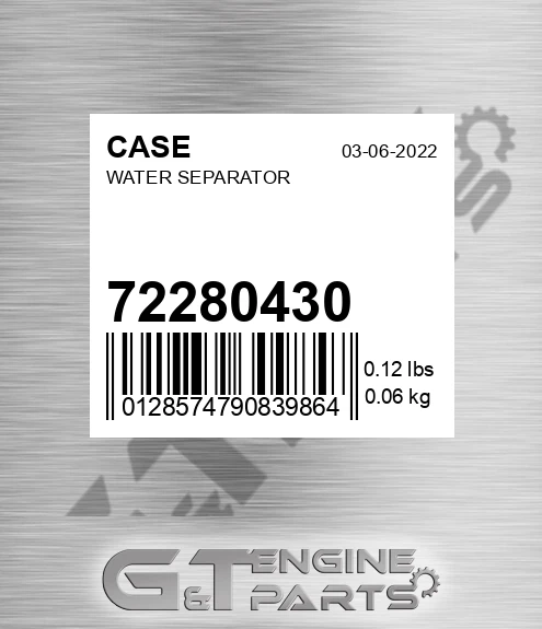 72280430 CASE Water Separator